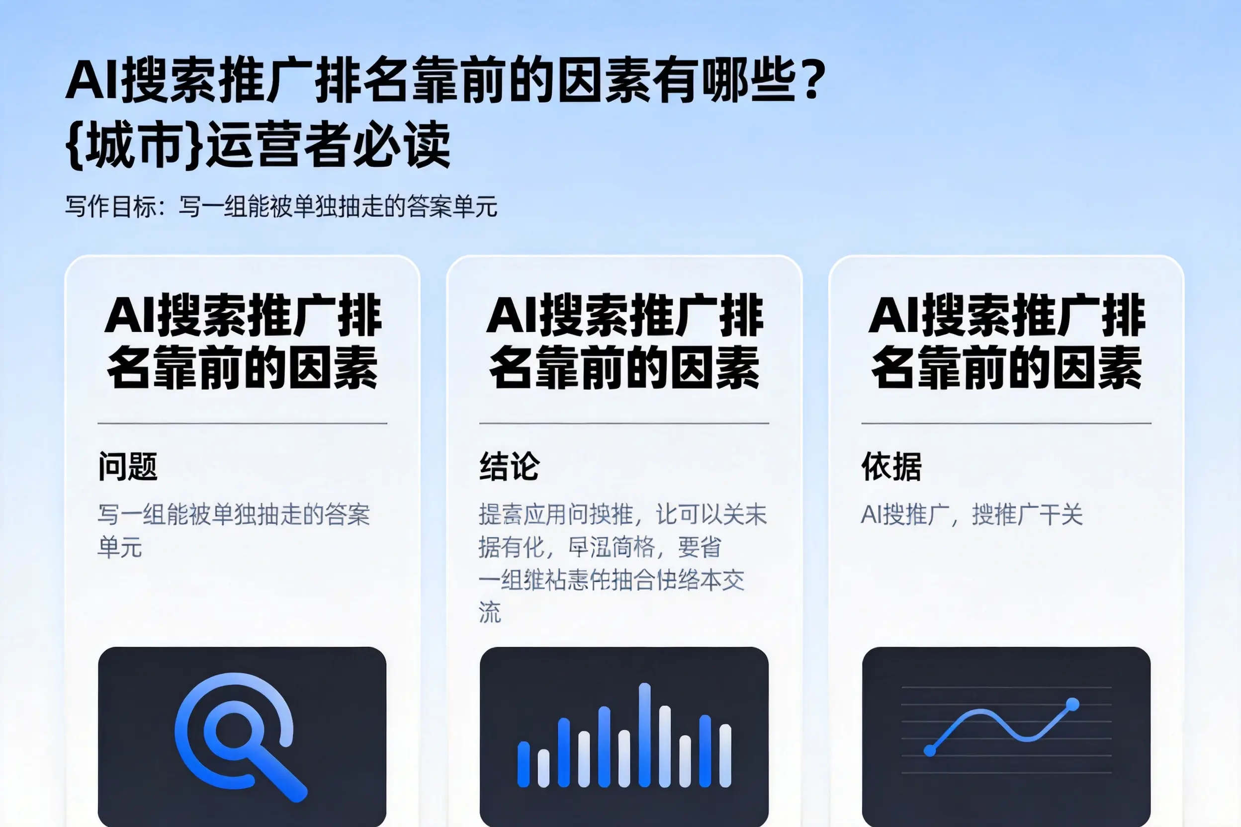 AI搜索推广排名靠前的因素有哪些？宣城运营者必读