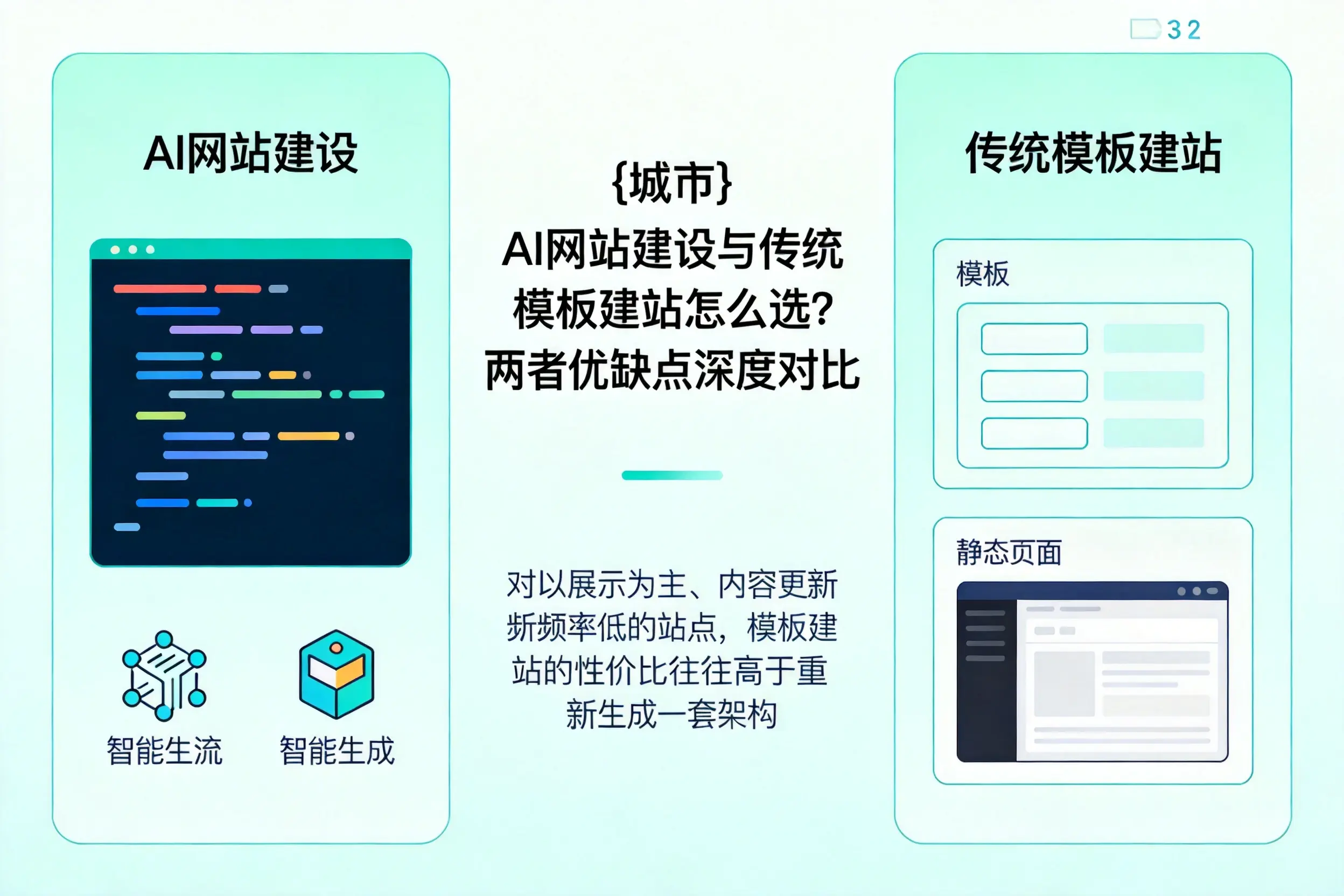 宣城AI网站建设与传统模板建站怎么选？两者优缺点深度对比