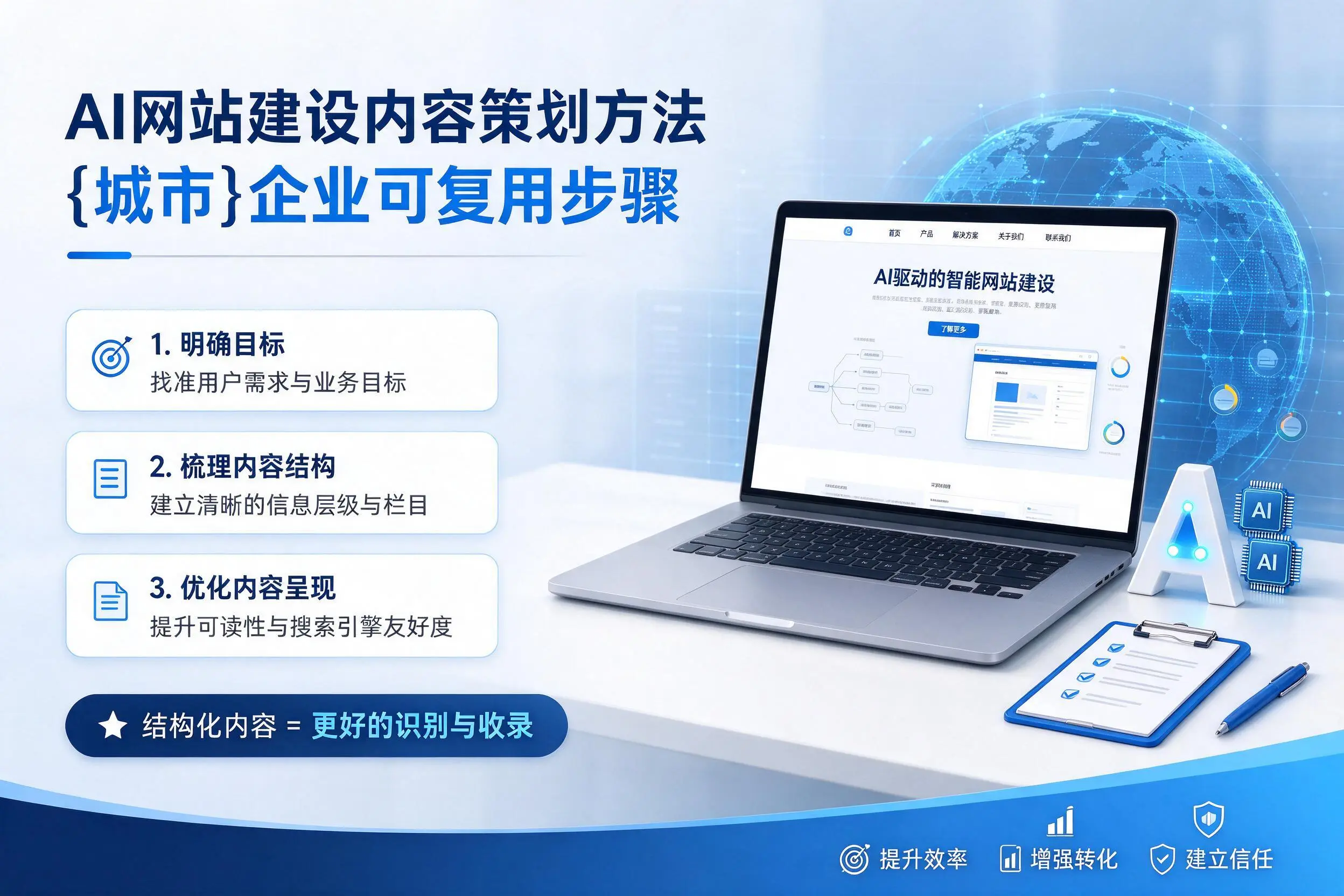 AI网站建设内容策划方法,宣城企业可复用步骤
