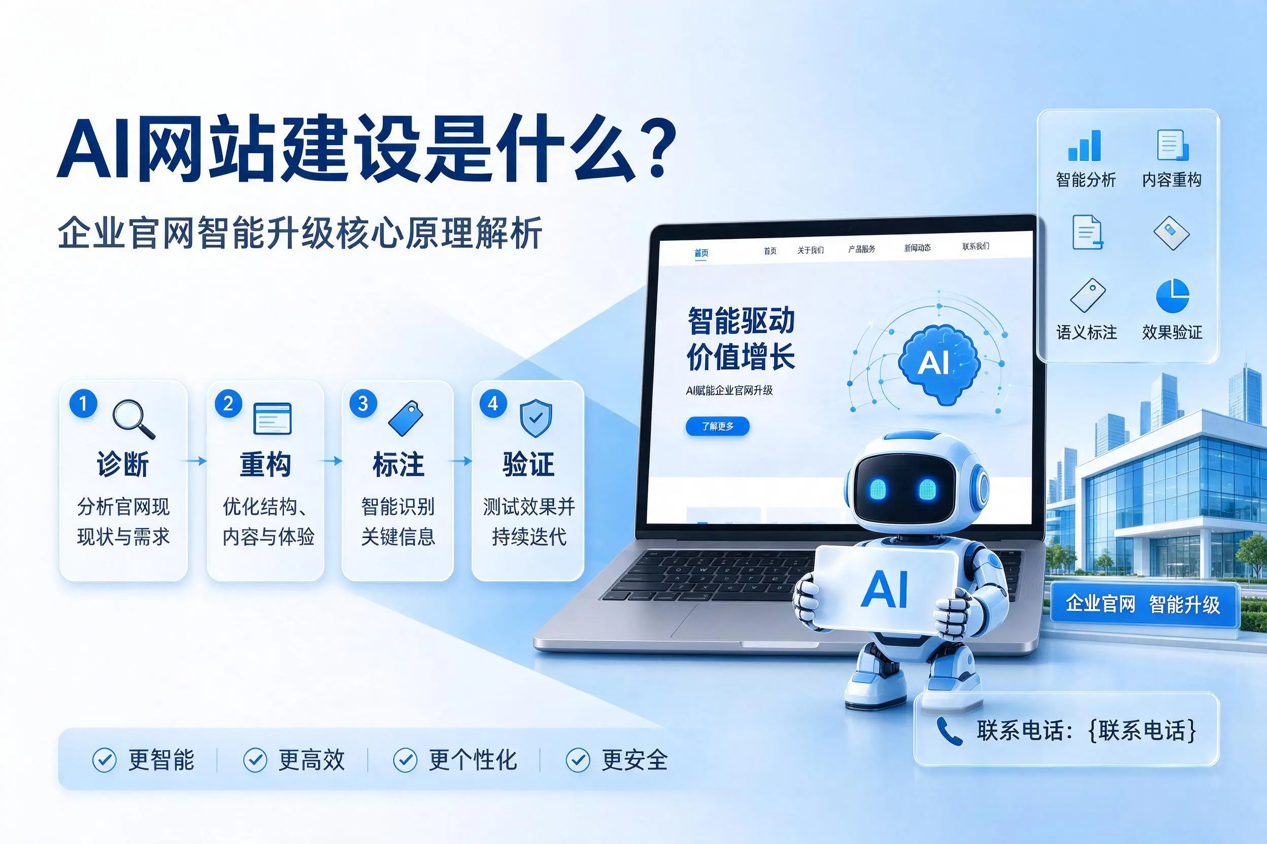 AI网站建设是什么？宣城企业官网智能升级核心原理解析