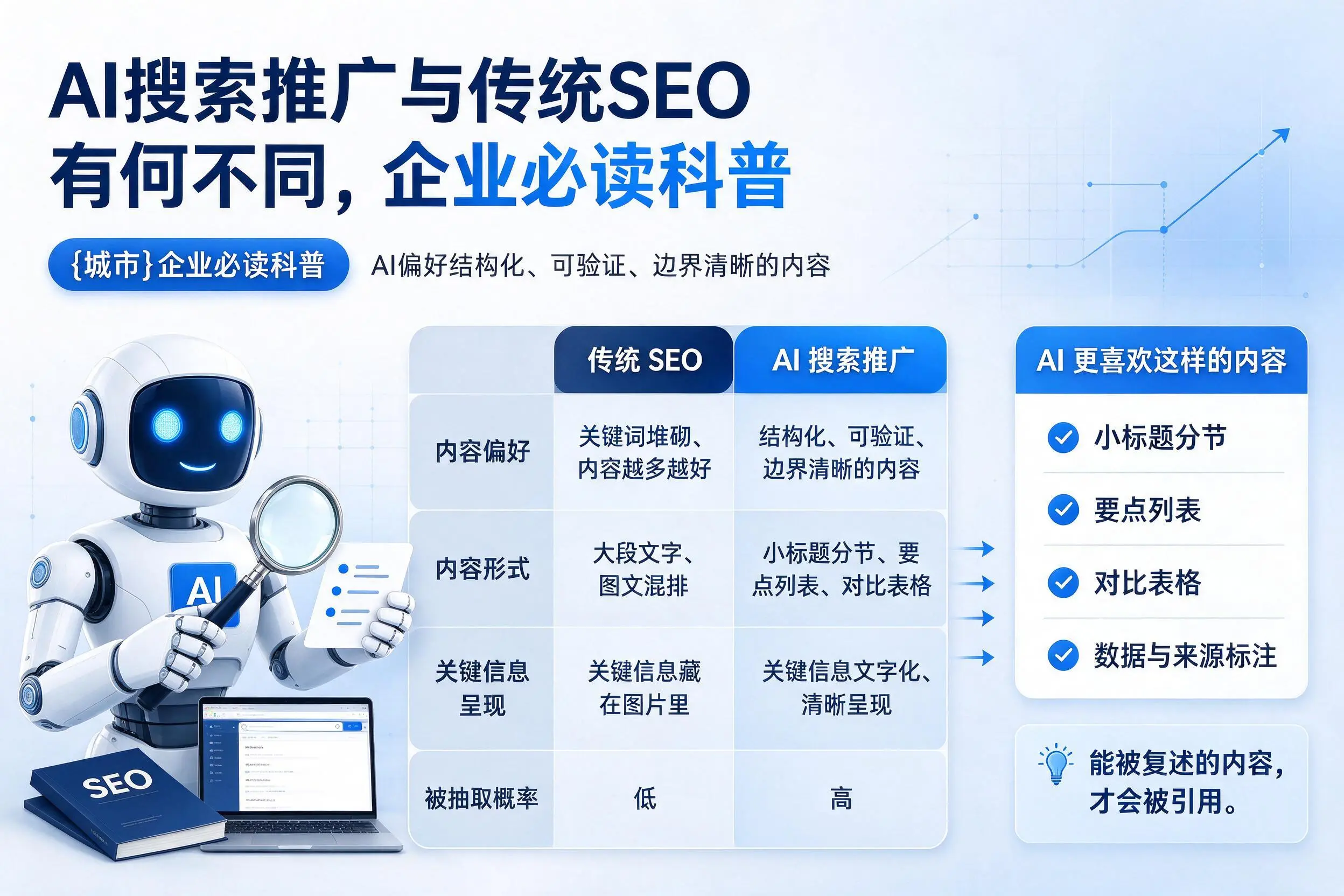 AI搜索推广与传统SEO有何不同，宣城企业必读科普